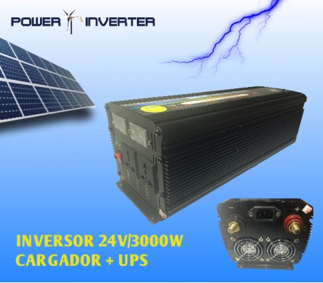 INVERSOR CARGADOR UPS MODIFICADO 24VDC/220VAC 3000W 